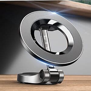 LISEN Ultra Magnetic Magsafe Car Dash Mount Phone Holder (Burnished Silver) $7