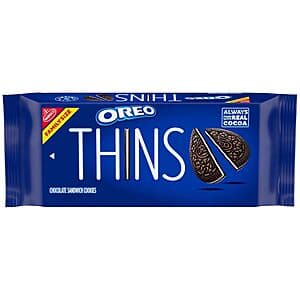 11.78 oz OREO Thins Family Size Chocolate Sandwich Cookies 2 for $6 w/ S&S