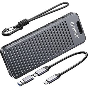ORICO Alloy M.2 NVMe SATA SSD Enclosure + 4-Port USB 3.0 Hub $14 + Free Shipping