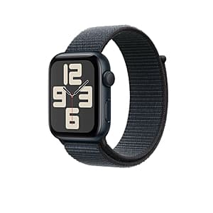 Apple Watch SE 2nd Gen GPS 44mm Smartwatch w/ Midnight Aluminum Case (M/L) $129 + Free Shipping
