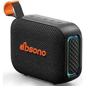 dbsono 10W IPX5 Waterproof Portable Bluetooth Speaker $10
