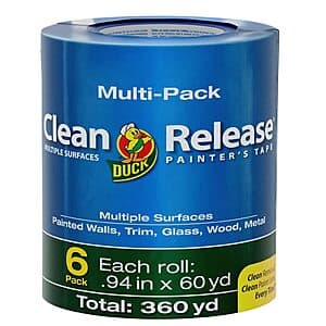 6-Pack Duck Clean Release Blue Painter's Tape (0.94" x 60-Yard) $7.35 + Free Store Pickup