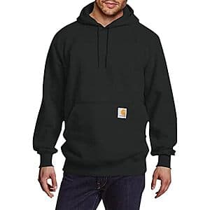 Black Carhartt Men's Paxton Sweatshirt displayed against a neutral background.