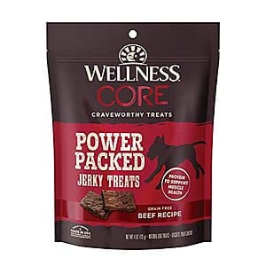 4-Oz Wellness Core Power Packed Jerky Dog Treats (Beef) $2.10 w/ Subscribe & Save