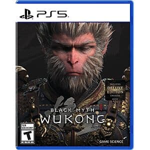 Black Myth: Wukong Digital Deluxe Edition game case and disc for PlayStation 5.