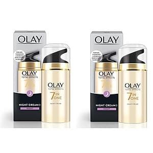 Woot! Select Skincare Products $5 Off $10: 2-Pk 1.7-Oz Olay Night Cream $22 & More + Free S&H w/ Amazon Prime