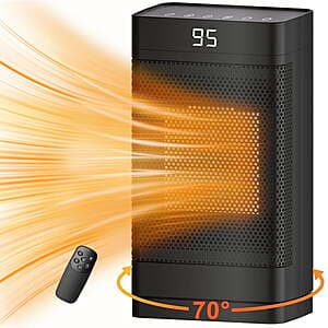 Atupen 1500W Oscillating Personal Space Heater $22