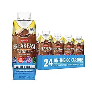 24-Pack 8oz Carnation Breakfast Essentials Ready to Drink (Rich Milk Chocolate) $16.55 w/ Subscribe & Save