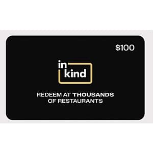 Costco Members: $100 inKind 1500+ Restaurant Brands eGift Card (Email Delivery) $65