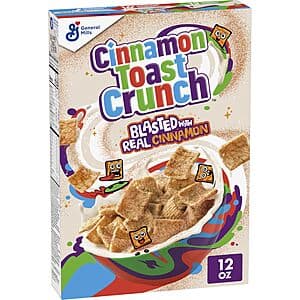 12oz. Cinnamon Toast Crunch Crispy Breakfast Cereal $1.85 w/ S&S