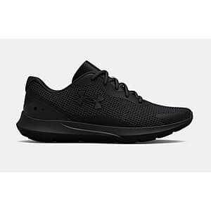 Under Armour Men's UA Surge 3 Running Shoes (Black, Limited Sizes) $19.60 + Free Shipping