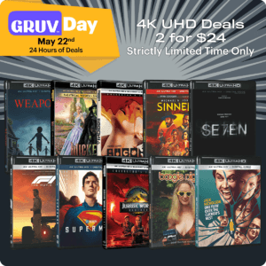 4K UHD Movies: F1: The Movie, Superman (2025), Bugonia, Sinners 2 for $24 & More + Free S/H