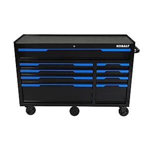 52" Kobalt K1 Powder Coated Steel Rolling Bottom Tool Cabinet $399 + Free Pickup
