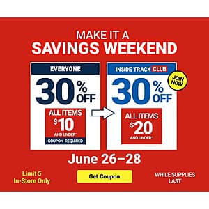 Harbor Freight In-Stores Coupon: Make It A Savings Weekend For Everyone 30% Off All Items Under $10 & More (Valid thru 6/28)