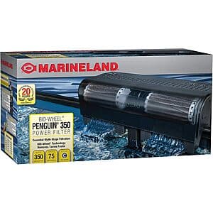 Marineland Bio-Wheel Penguin 350 GPH Aquarium Power Filter (Up to 75-Gal) $19.45 w/ S&S