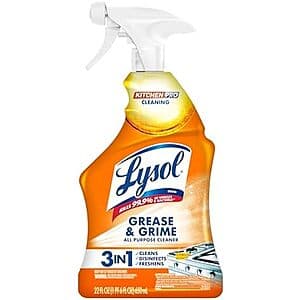 22-Oz Lysol Kitchen Pro Antibacterial Spray Cleaner & Degreaser (Citrus) $2.80 w/ S&S