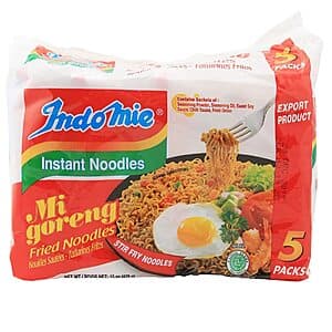6-Pack 5-Count 3-Oz Indomie Mi Goreng Instant Stir Fry Noodles (Original) $15.75 w/ Subscribe & Save