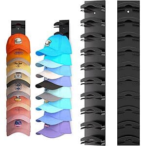 2-Pack Houoisheck Hat Organizer for Baseball Caps (Black) $7.50