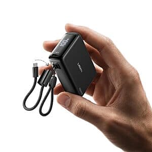 10,000mAh LISEN 2-Port up to 45W Compact Power Bank $23