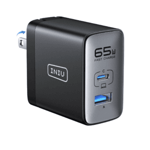 2-Port INIU Leopard 65W USB Wall Charger w/ Foldable Plug $17 + Free S&H