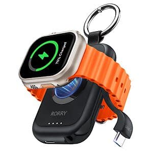 RORRY CharmGo 2500mAh MagSafe Portable Charger for Apple Watch $9.45