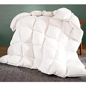 Vexino All-Seasons Feather Down Fiber Comforter Duvet Insert (King, White) $29.70 + Free S&H