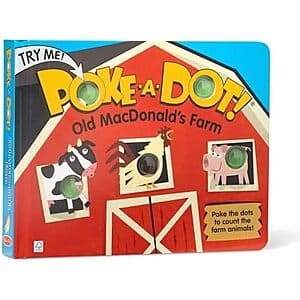 Prime: Melissa & Doug Poke-a-Dot Old MacDonald's Farm Board Book Toy $6.50 + Free S&H