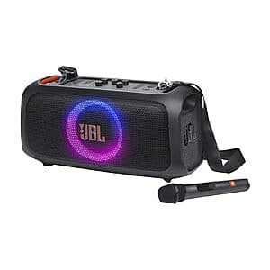 JBL PartyBox On-The-Go Essential Portable Party Speaker w/ Wireless Mic $249.95 + Free S&H