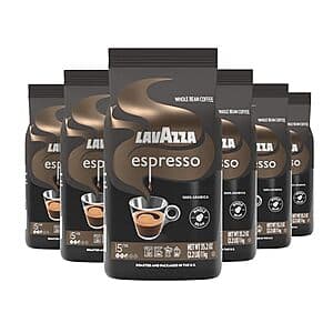 Select Accounts: 6-Pk 35.2-Oz Lavazza Whole Bean Coffee (Espresso) $54 w/ S&S + Free S&H