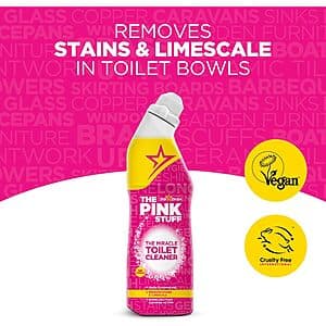 Select Amazon Accts: 25oz. Stardrops The Pink Stuff Miracle Toilet Gel Cleaner $2.20 w/ S&S