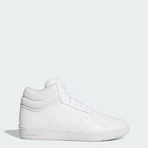 adidas Men's Hoops 4.0 Mid Shoes (Cloud White/Cloud White/Core Black) $20.80 + Free Shipping