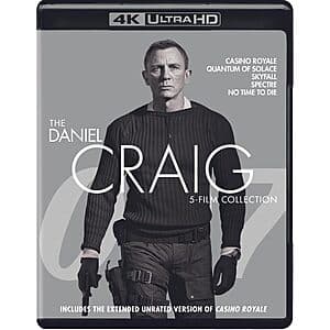 James Bond: The Daniel Craig 5-Film Collection (4K + Blu-Ray) $35