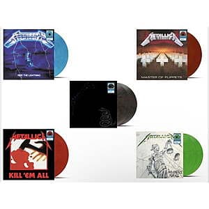 Metallica 5-Album Bundle (Vinyl LP) $110 + Free S&H