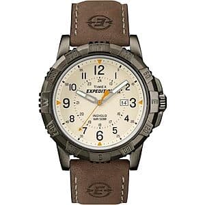 45mm Timex Men's Expedition Rugged Metal Watch w/ Leather Strap $40.35 + Free S&H