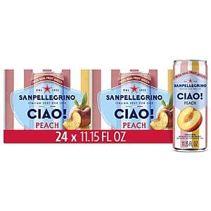 Select Accounts: 24-Pk 11.15-Oz Sanpellegrino CIAO Sparkling Water w/ Real Fruit Juices $13.55 w/ Subscribe & Save
