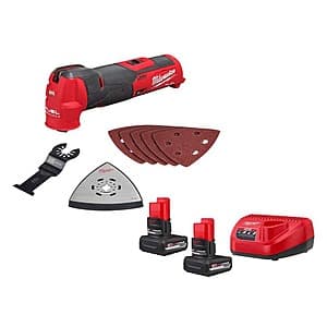 Milwaukee M12 FUEL 12V Oscillating Multi-Tool w/ 2x M12 XC 5 Ah Batteries & Charger + Tool $199 + Free Shipping