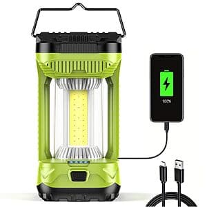 AlpsWolf Rechargeable 4000mAh Camping LED Lantern (Green) $9.90