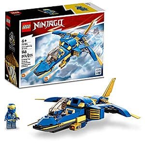 146-Piece LEGO NINJAGO Jay’s Lightning Jet EVO Building Set $7