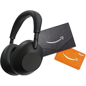 Sony WH-1000XM6 Noise Canceling Headphones (Black) + $30 Amazon Gift Card $344 + Free Shipping