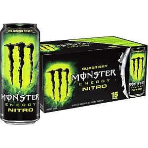 15-Pk 16-Oz Monster Energy Nitro Super Dry Maximum Strength Energy Drink $18.25 w/ S&S