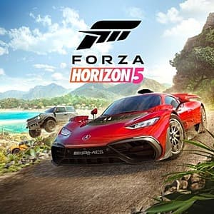Forza Horizon 5 video game cover art for PlayStation digital download.