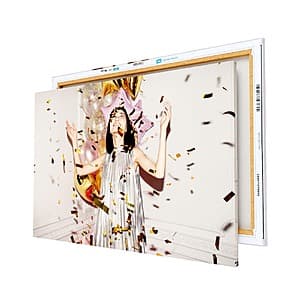 Canvas On The Cheap: 24x36 Custom Canvas Prints Stretched over Composite Wood Frame $23.99 + Free Shipping
