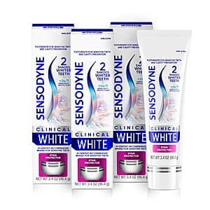 3-Count 3.4-Oz Sensodyne Clinical White Toothpaste $9.50 or less w/ Subscribe & Save