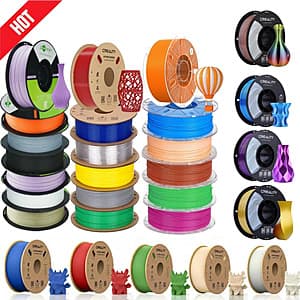 Creality Hyper PLA/PETG/RFID/Silk/ABS/ASA 3D Filament (various) from 10 for $74.80 + Free S&H