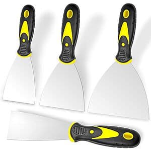 4-Piece Beyotool Spackle Knife Set (2", 3", 4", 5") $5.95