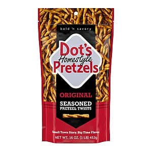 16-Oz Dot's Homestyle Seasoned Pretzel Twists (Various Flavors) from $3.20 & More w/ Subscribe & Save