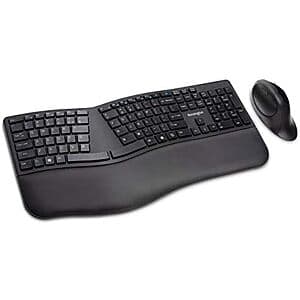 Kensington Pro Fit Ergonomic Wireless Keyboard and Mouse (Black) $30