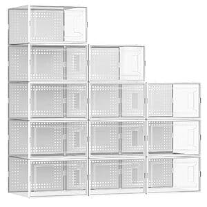 12-Pack Secret Space X-Large Stackable Shoe Storage Boxes $20 + Free Shipping