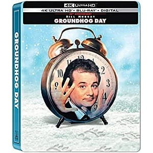 Groundhog Day: 30th Anniversary Steelbook (4K Ultra HD + Blu-Ray + Digital) $16.20