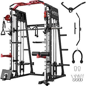 Mikolo Smith Machine Home Gym with Power Cage (Black) $800 + Free Shipping